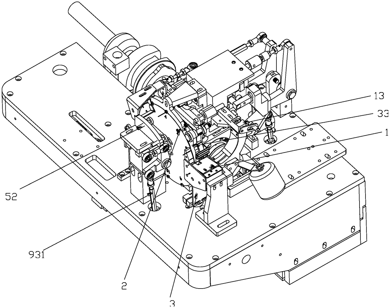 Discharge device of capacitor nailing machine