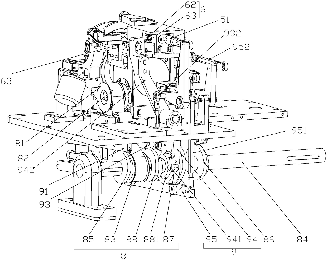 Discharge device of capacitor nailing machine