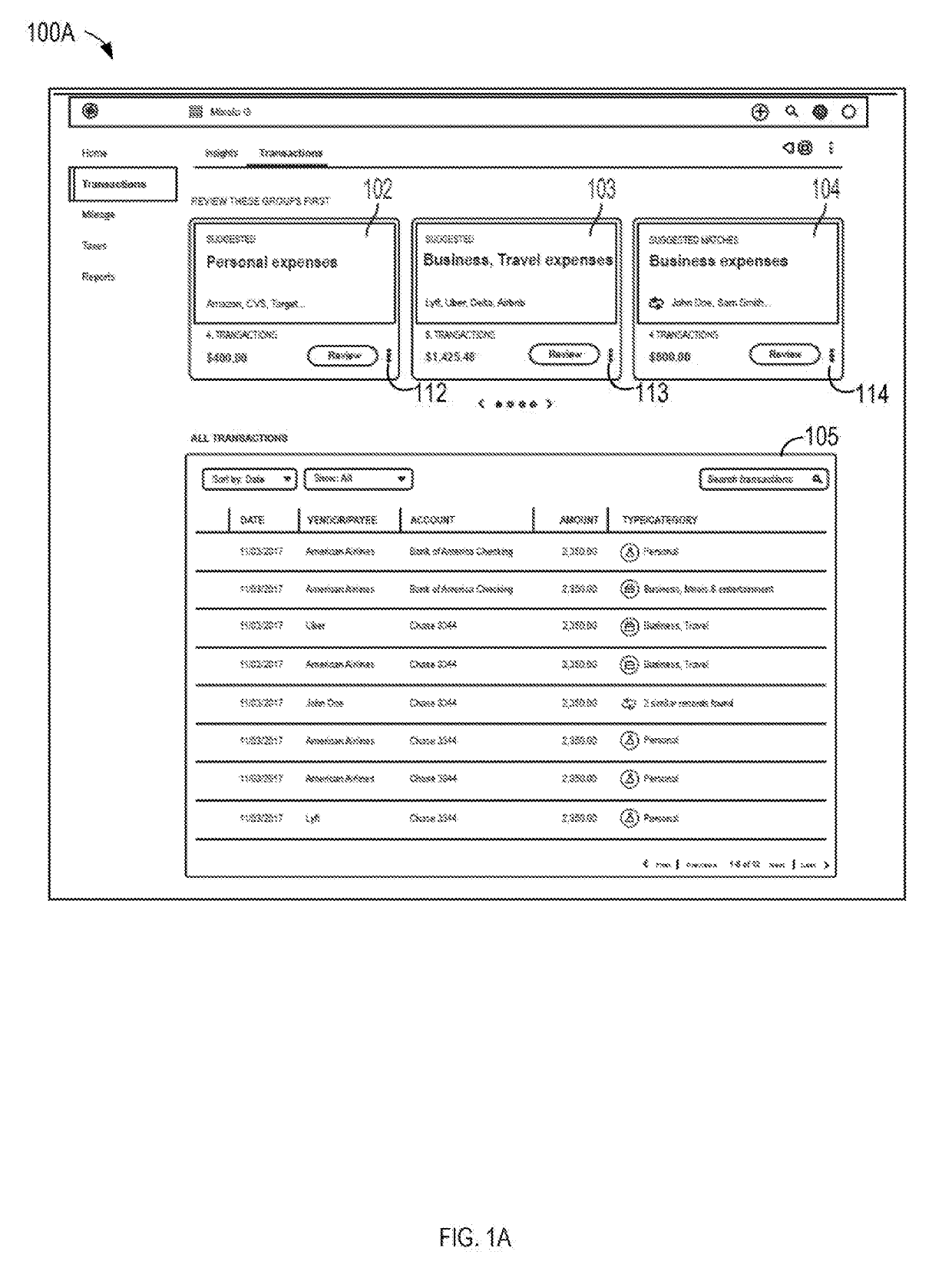 User interfaces based on pre-classified data sets