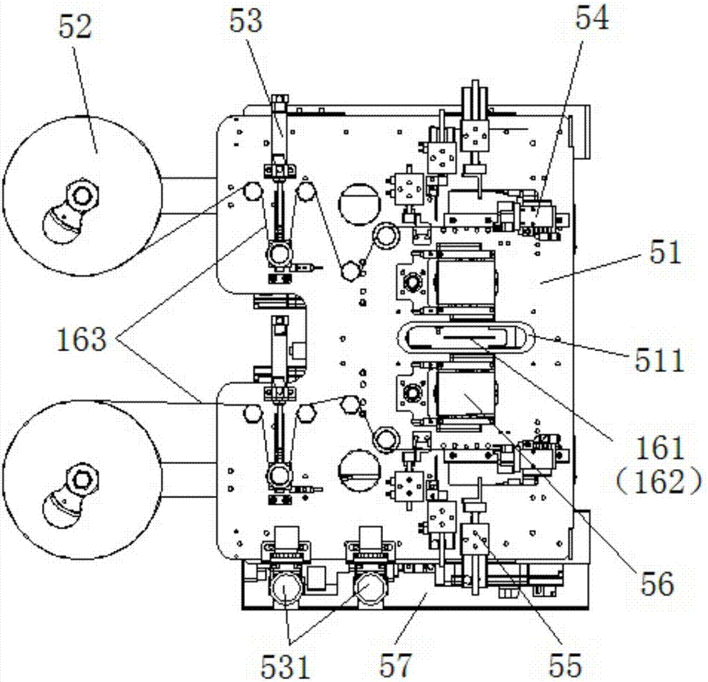 Battery cell polar piece making and winding all-in-one machine capable of cutting polar piece at high speed