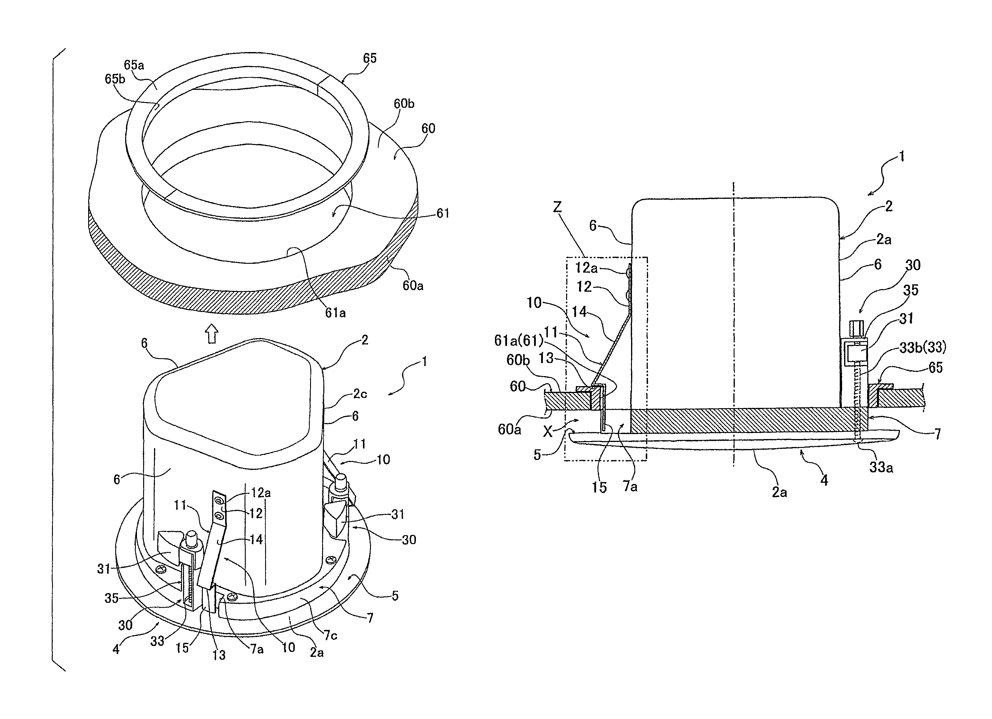 Speaker unit and speaker unit mounting structure