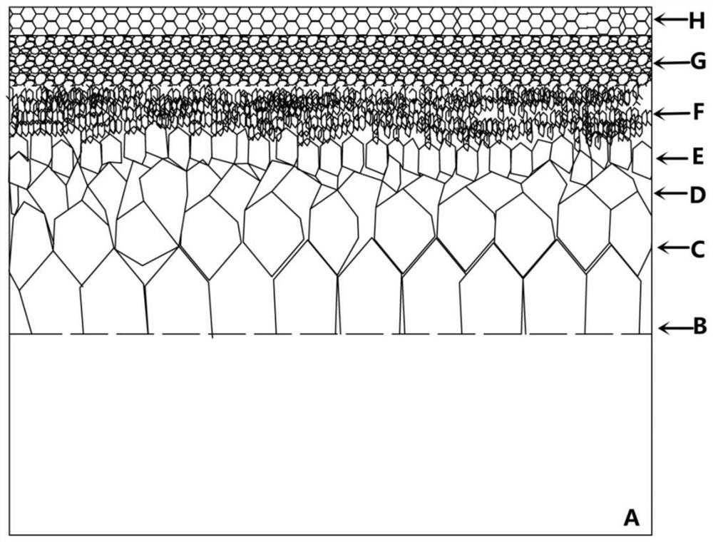 Gradient diamond/graphite composite self-lubricating anti-friction engineering ceramic coating and its preparation method