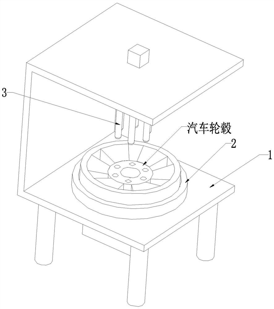 Equipment and method for detecting and repairing steel automobile wheel after forming