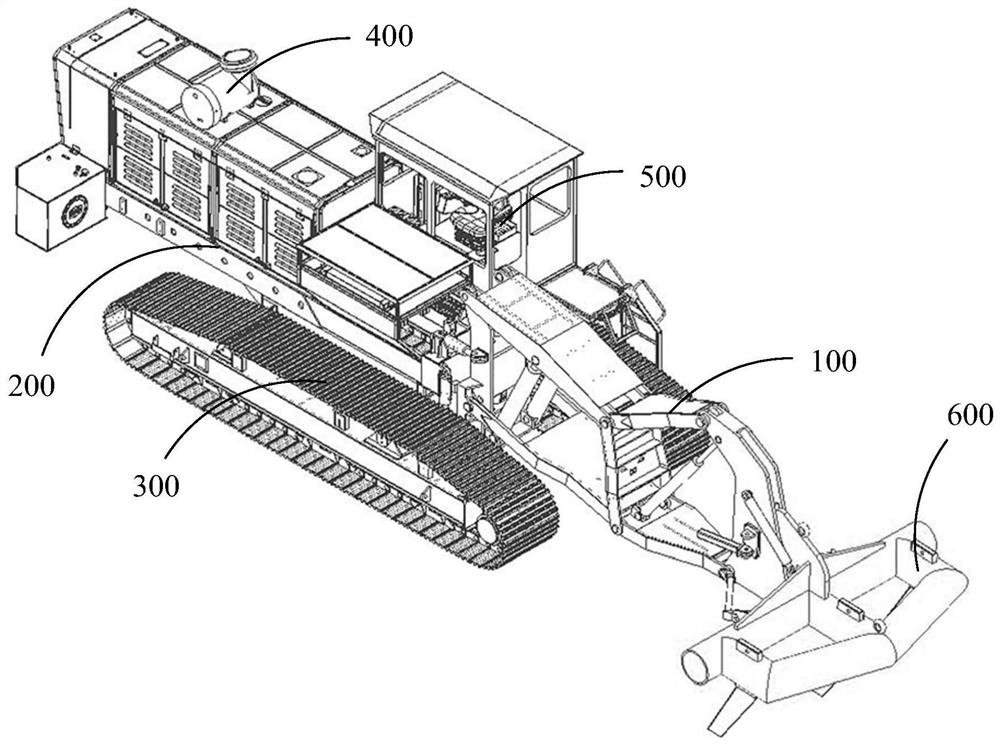 A self-propelled farmland subsoiling machine