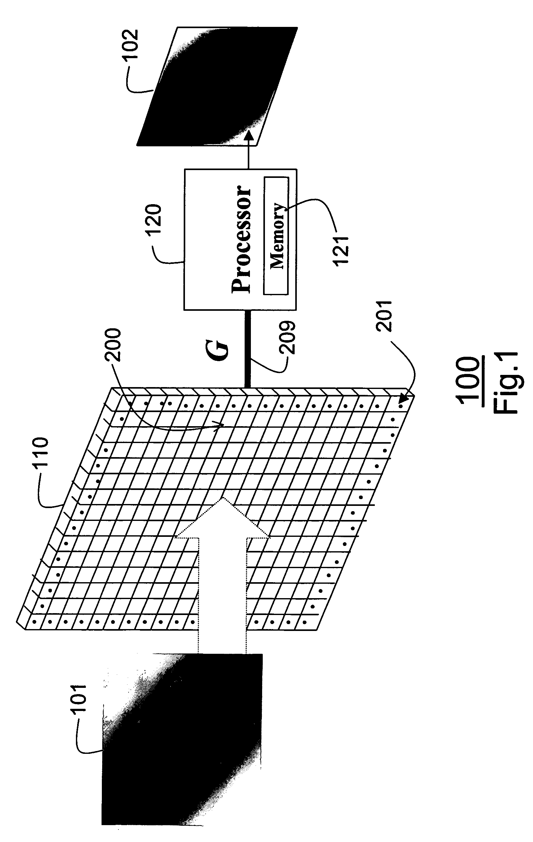 Camera for directly generating a gradient image