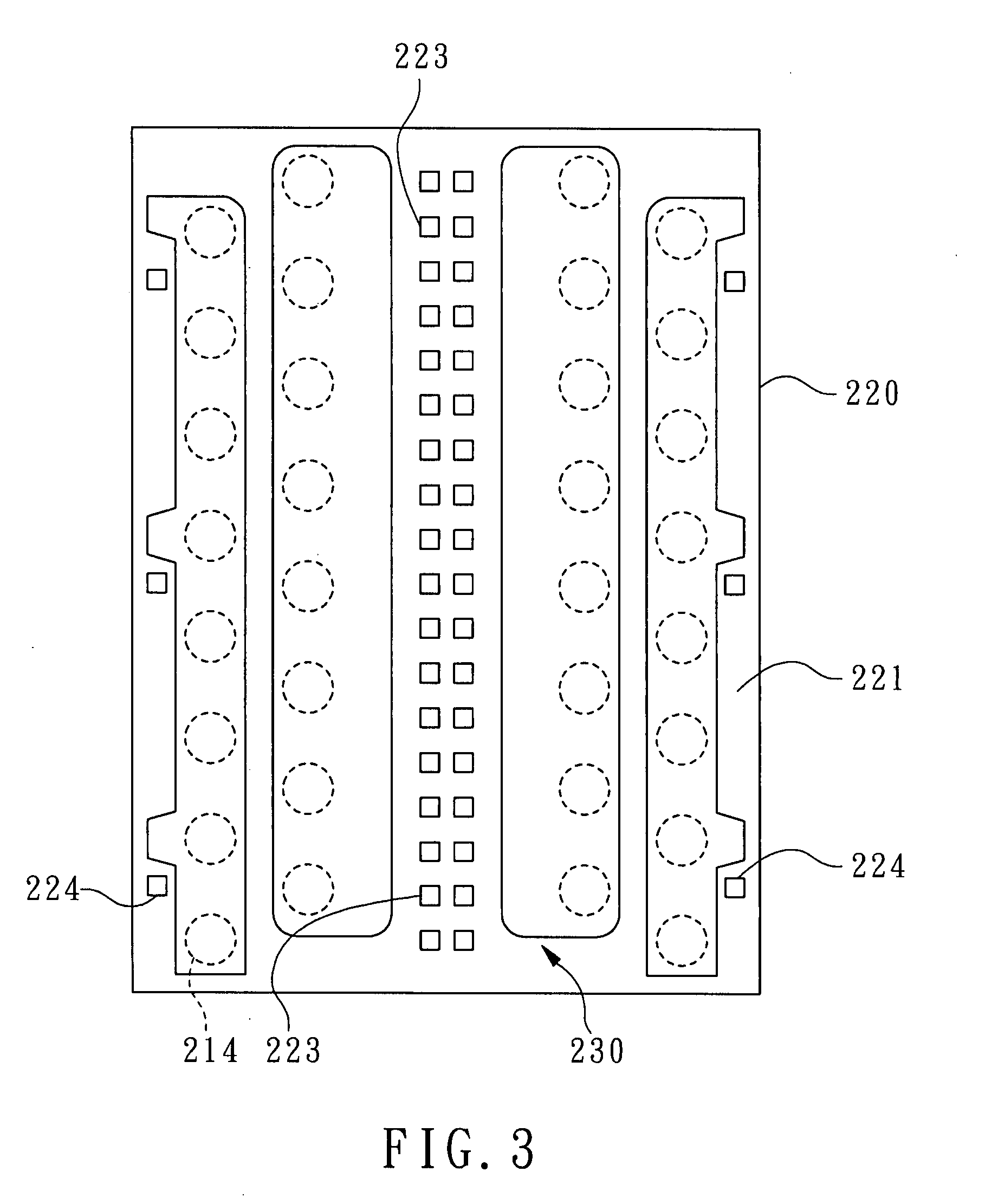 BGA package with leads on chip