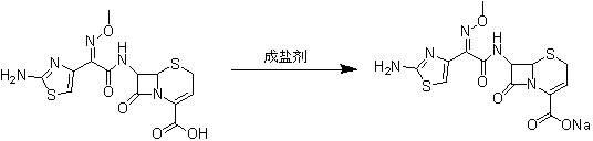 Preparation method of ceftizoxime sodium