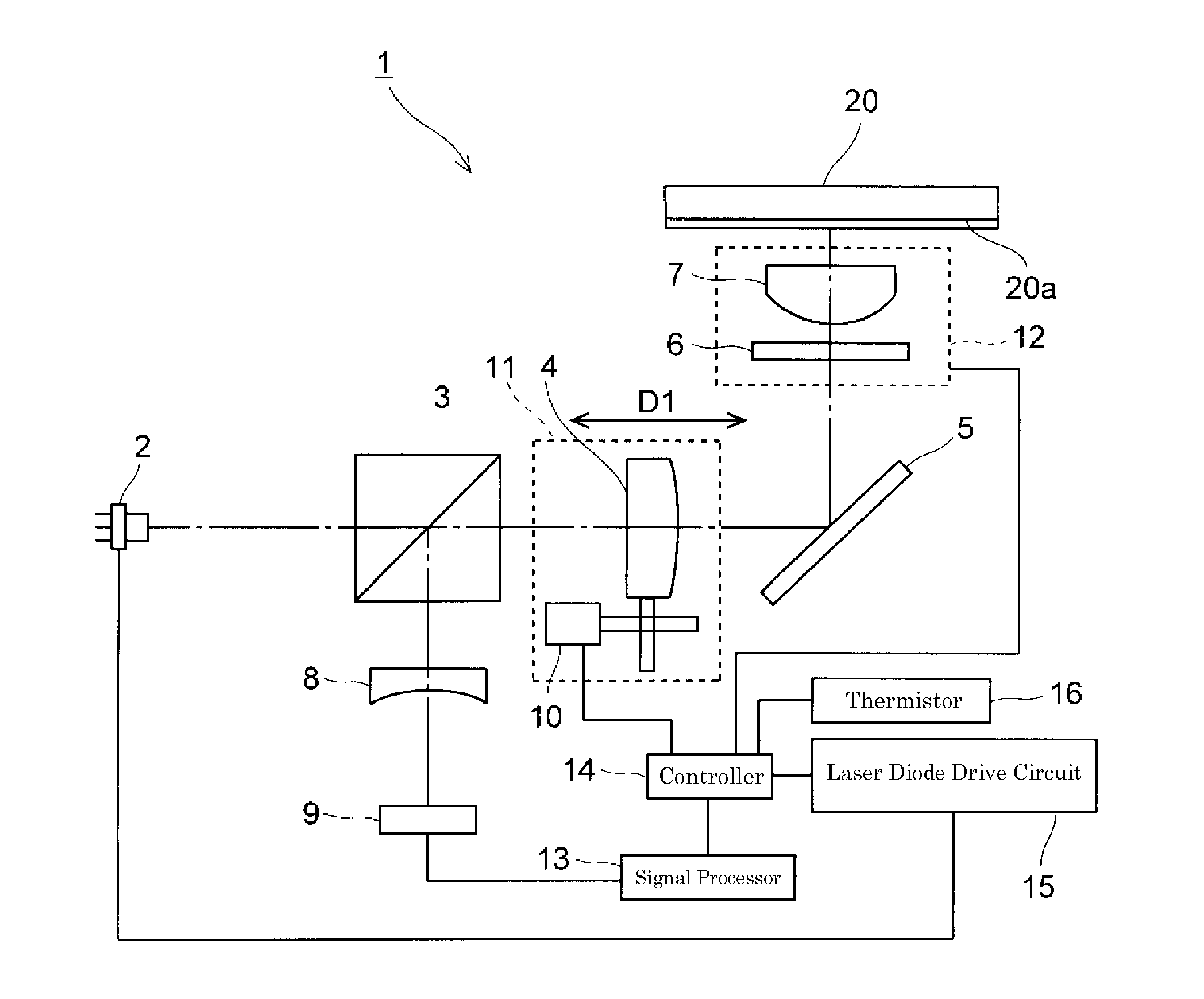 Method for driving optical pickup apparatus