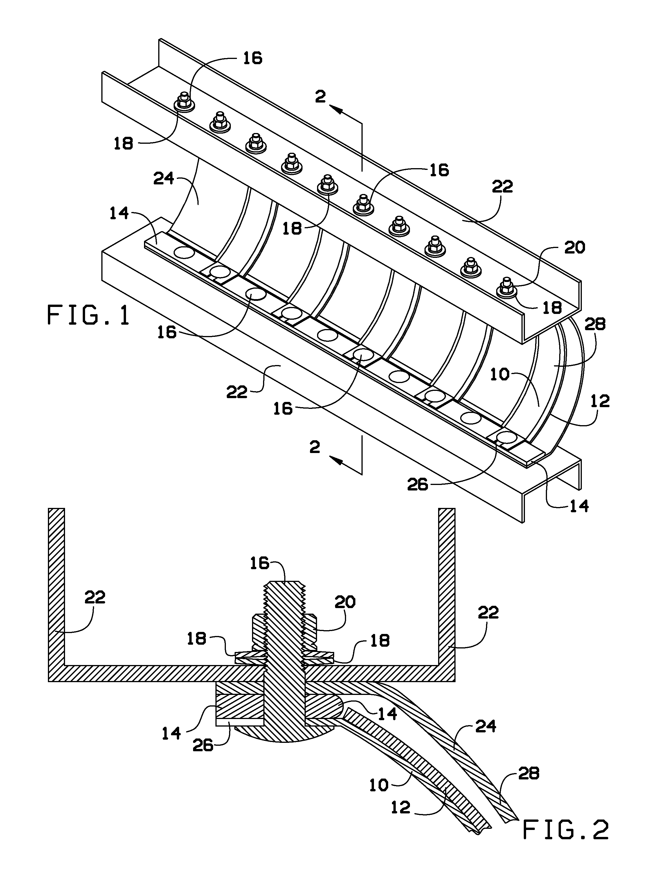 Expansion joint spring clip