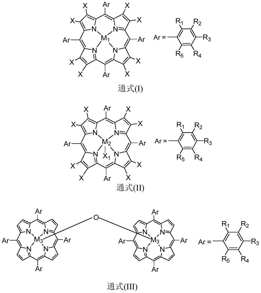 Method for preparing diphenyl ketone employing biomimetic catalysis of diphenylmethane and oxygen oxidation