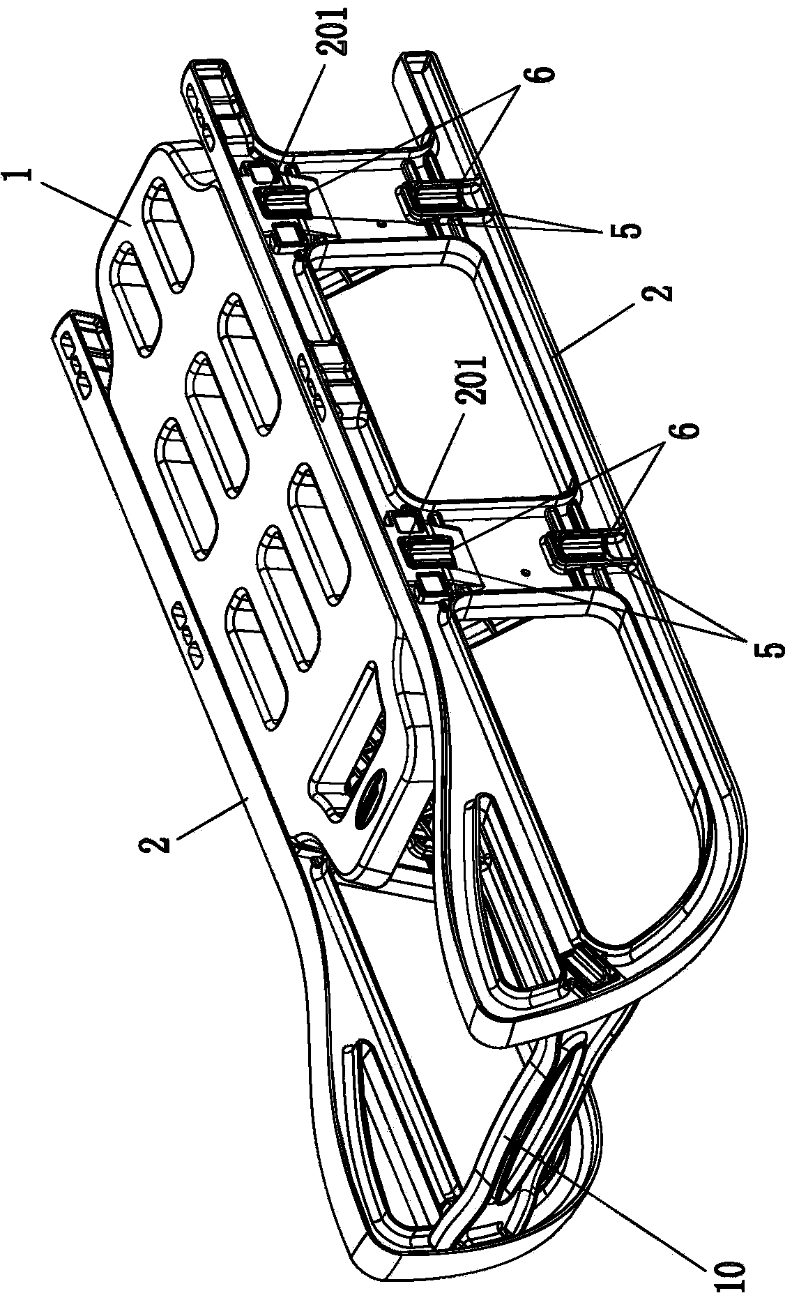 Detachable combined sled