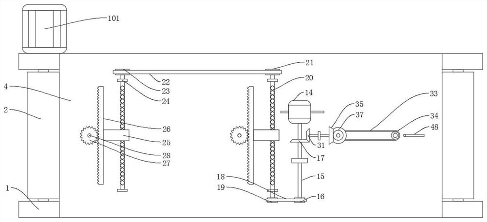 Motor paint spraying production line and using method thereof