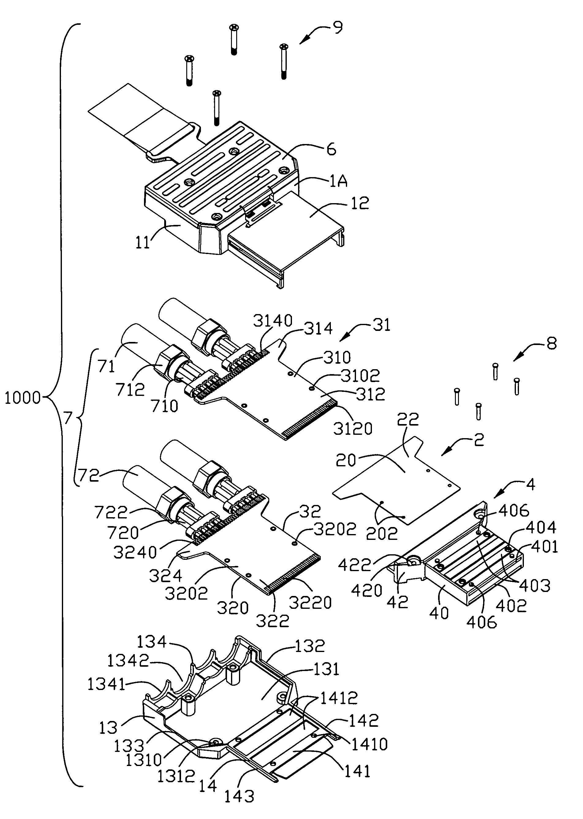 Cable assembly having improved configuration for suppressing cross-talk