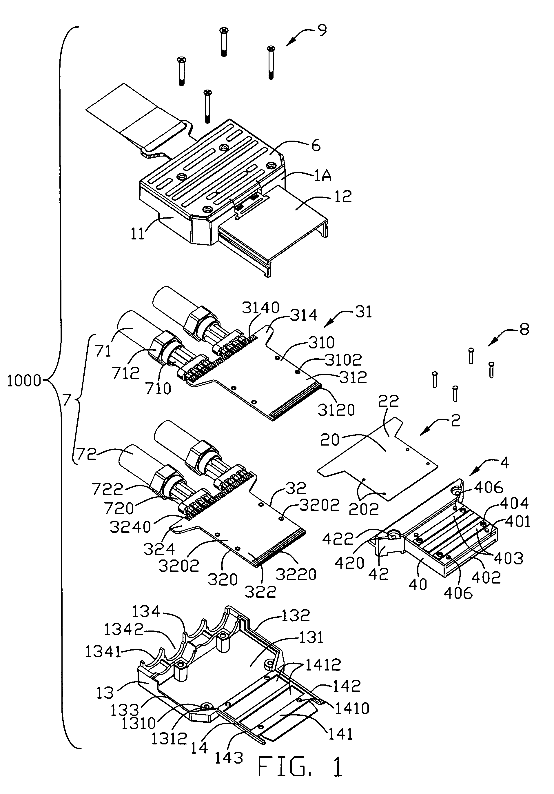 Cable assembly having improved configuration for suppressing cross-talk