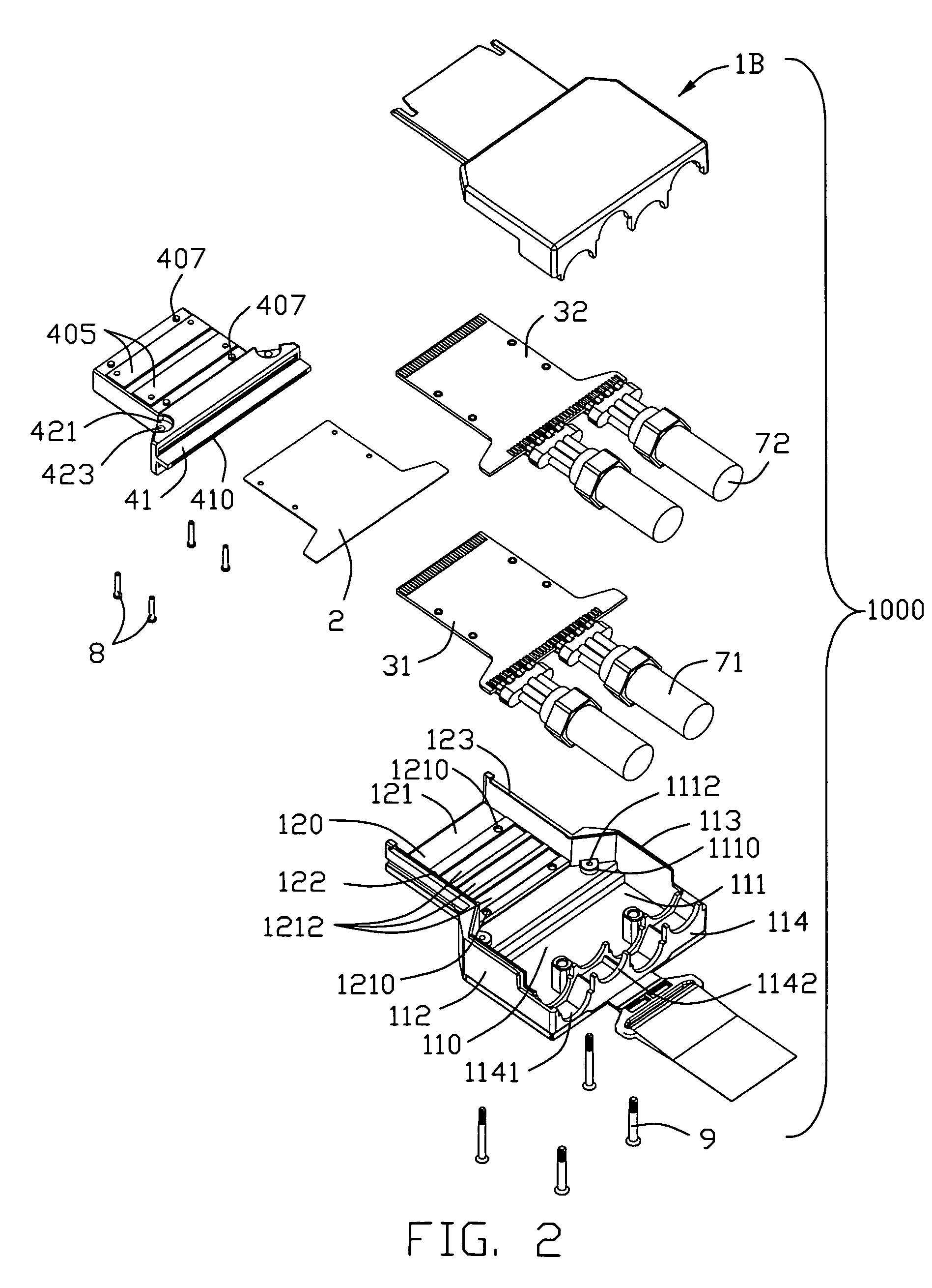 Cable assembly having improved configuration for suppressing cross-talk