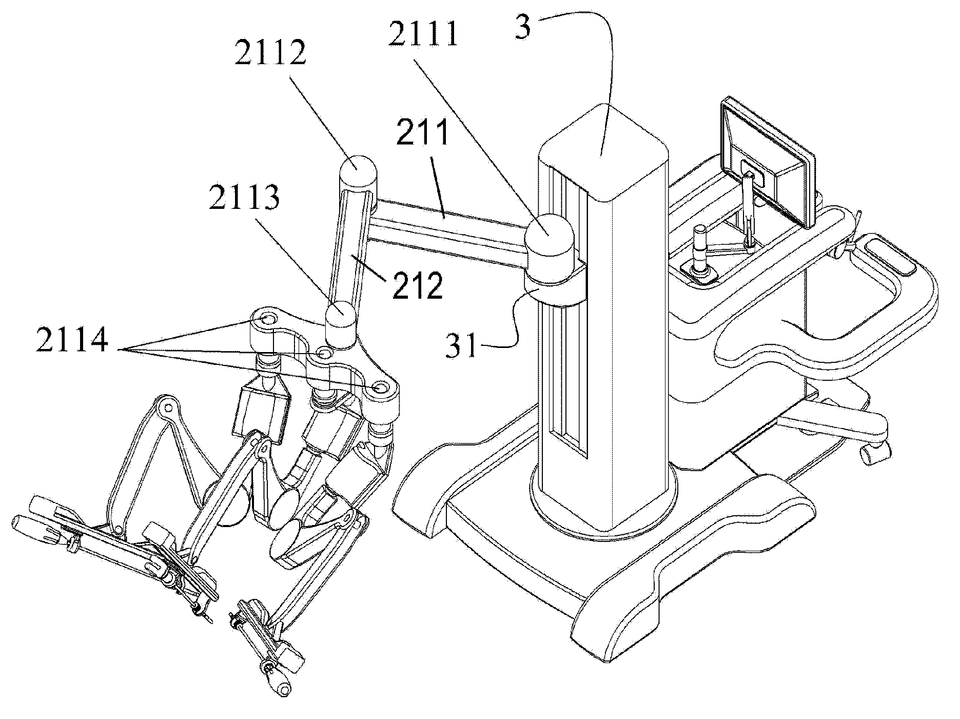 Positioning mechanical arm