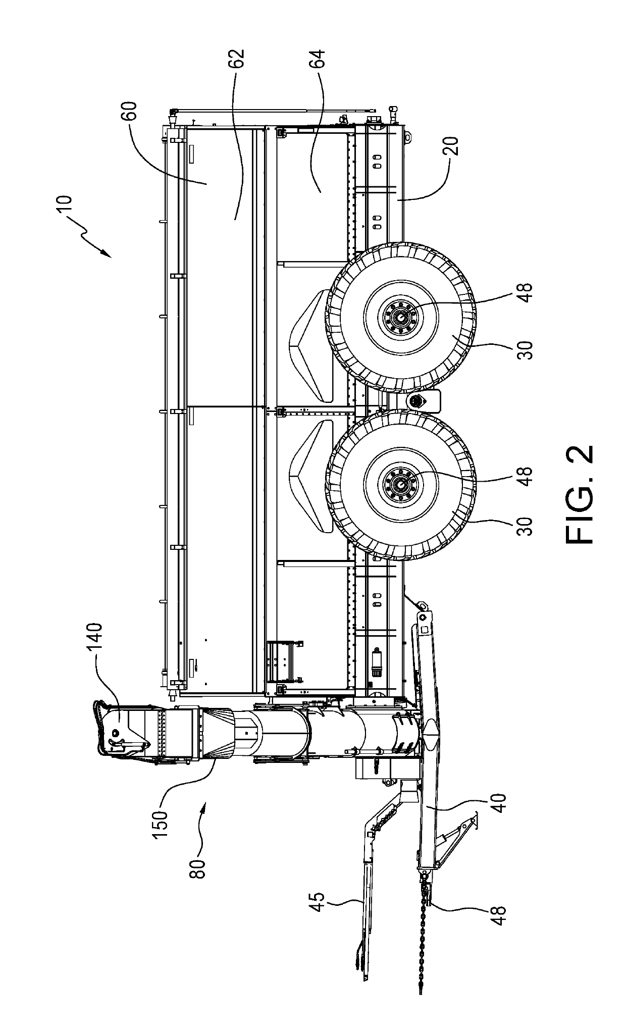 Grain cart with automatic unloading of a predetermined weight of crop material