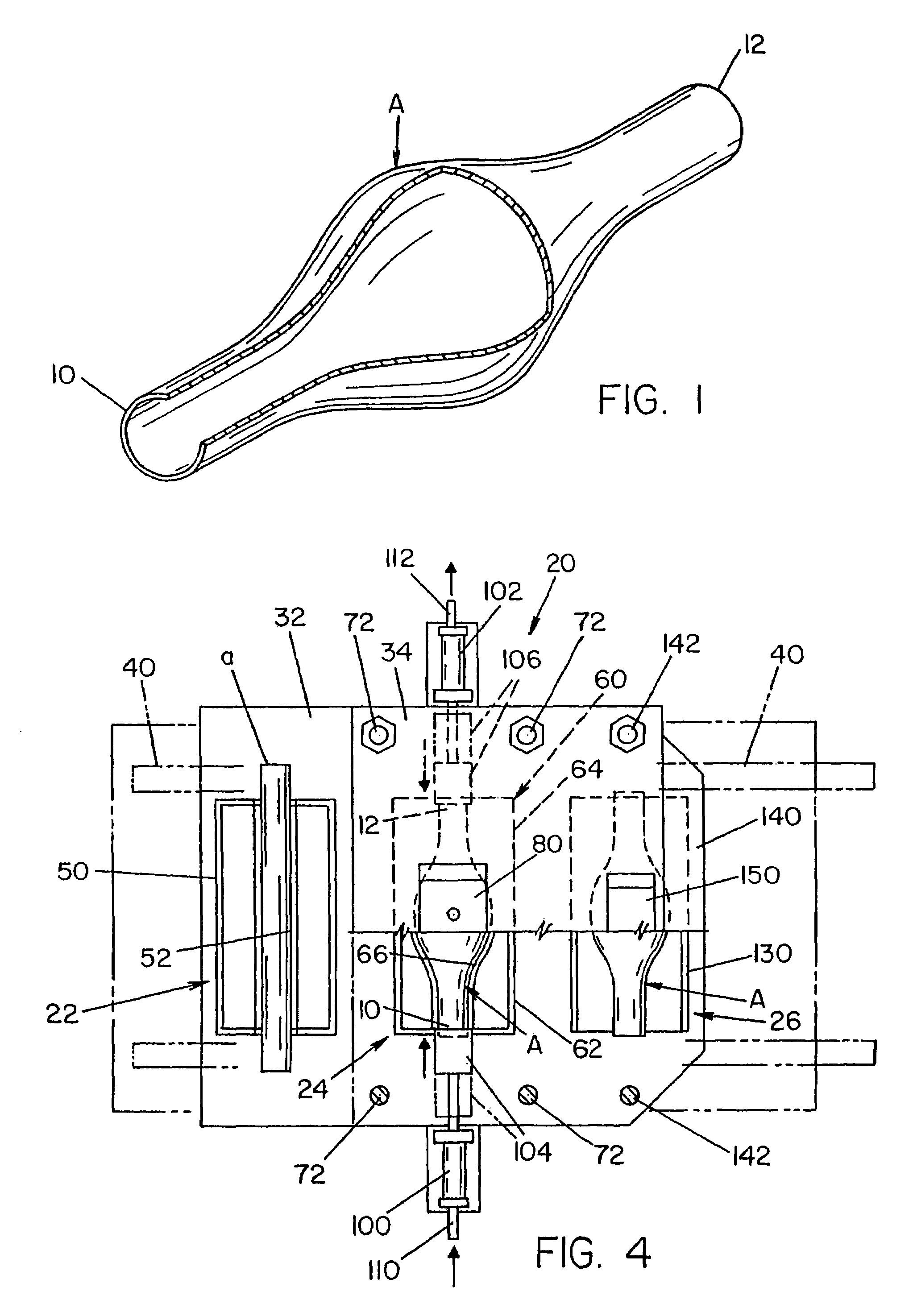 Method of forming a tubular blank into a structural component and die therefor