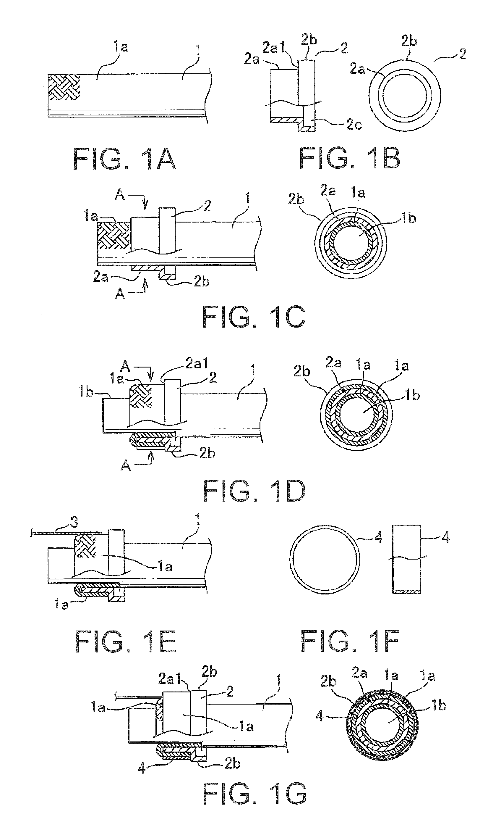 Connection method between braided shield layer of shiled wire and drain wire, and connection structure of the same