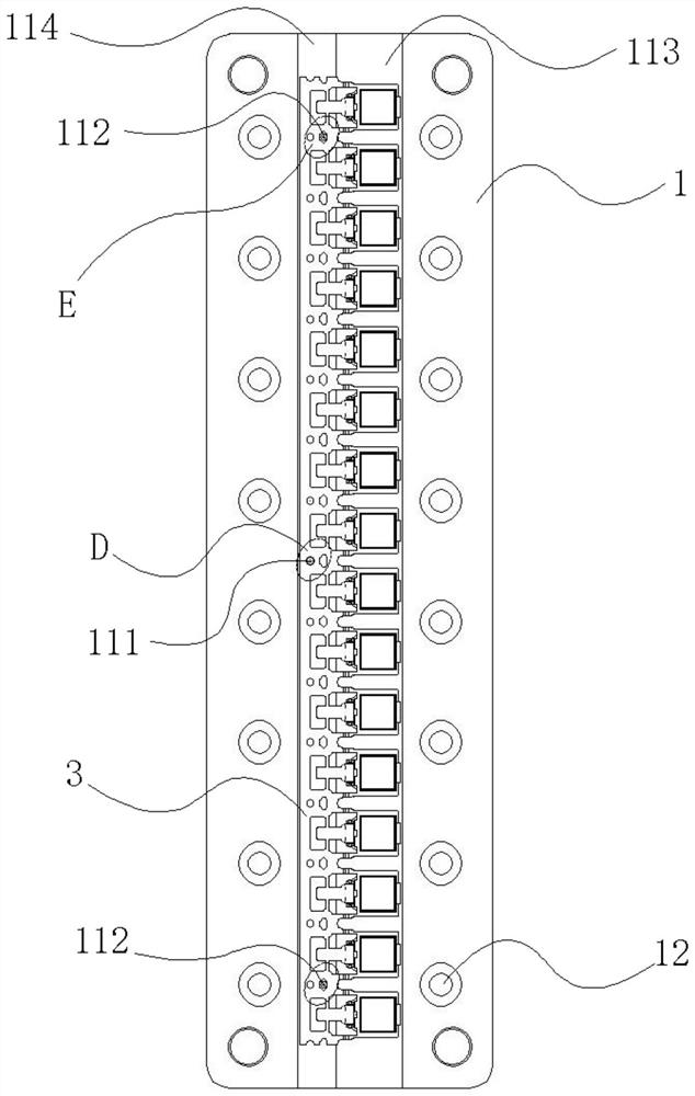 Sintering positioning jig for SMD (Surface Mount Device) diode frame