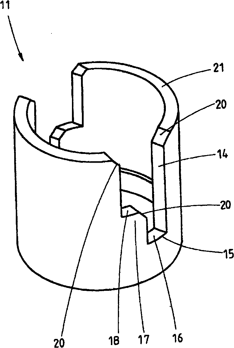 Mill stand including device for rotationally locking the supporting roll balanced architecture