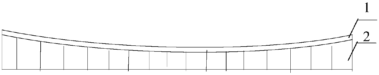 Curved-surface light focusing reflector, machining system, light focusing reflector set and preparation method thereof