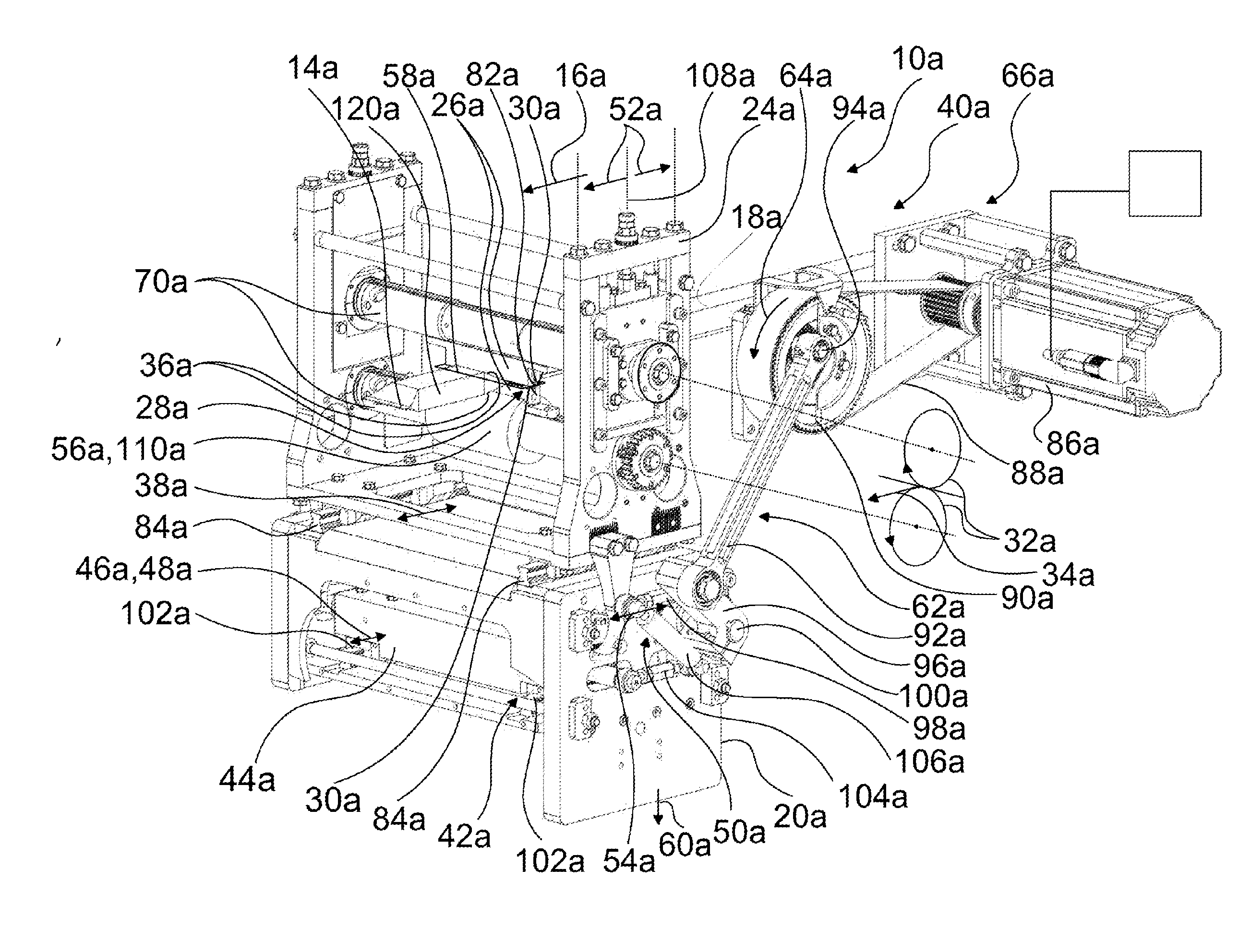 Horizontal transverse sealing station