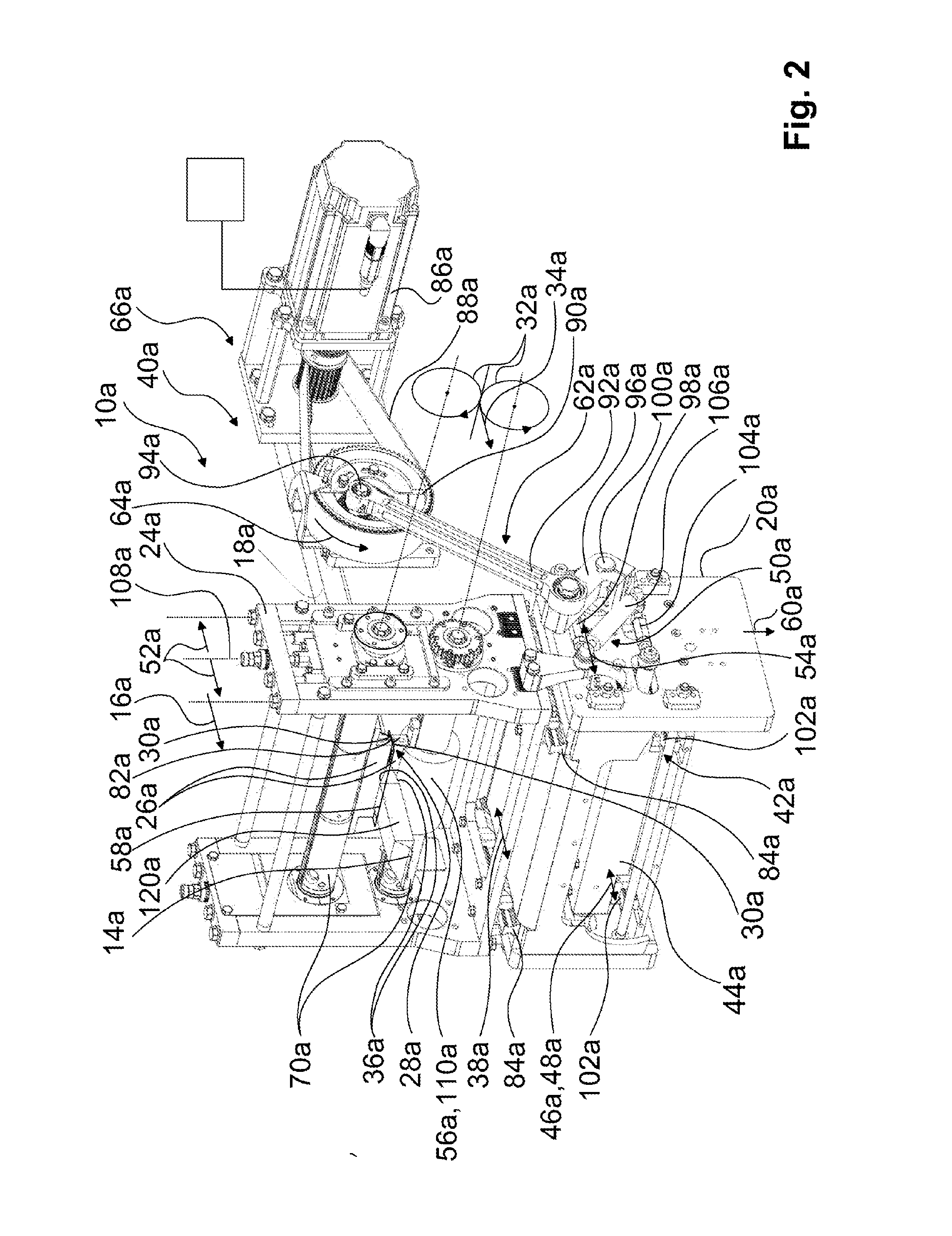 Horizontal transverse sealing station