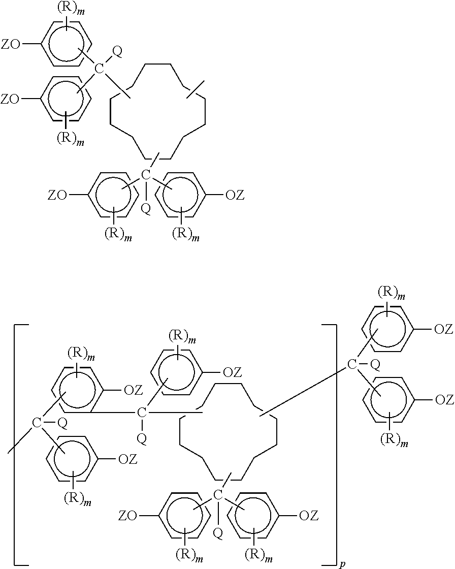 Preparation and uses of epoxy resins of cyclododecane polyphenols