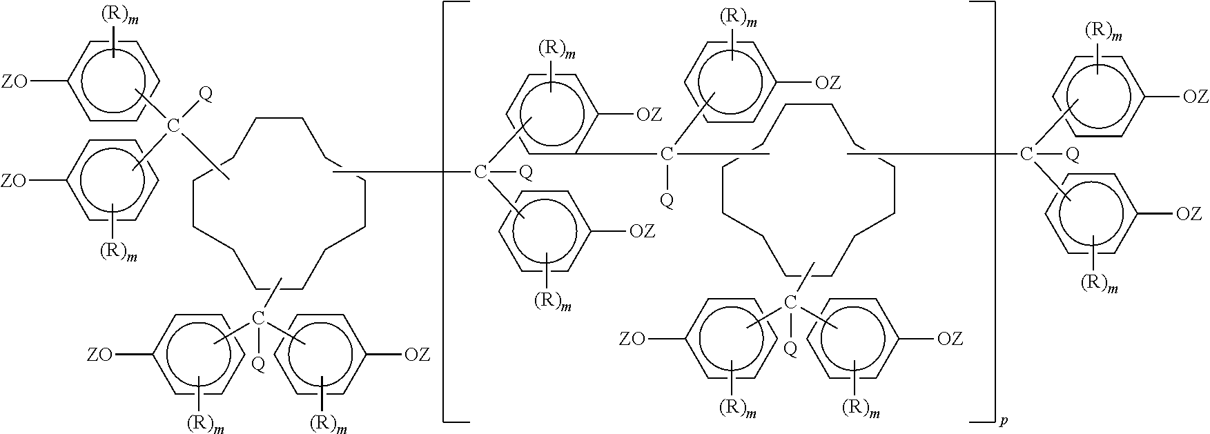 Preparation and uses of epoxy resins of cyclododecane polyphenols