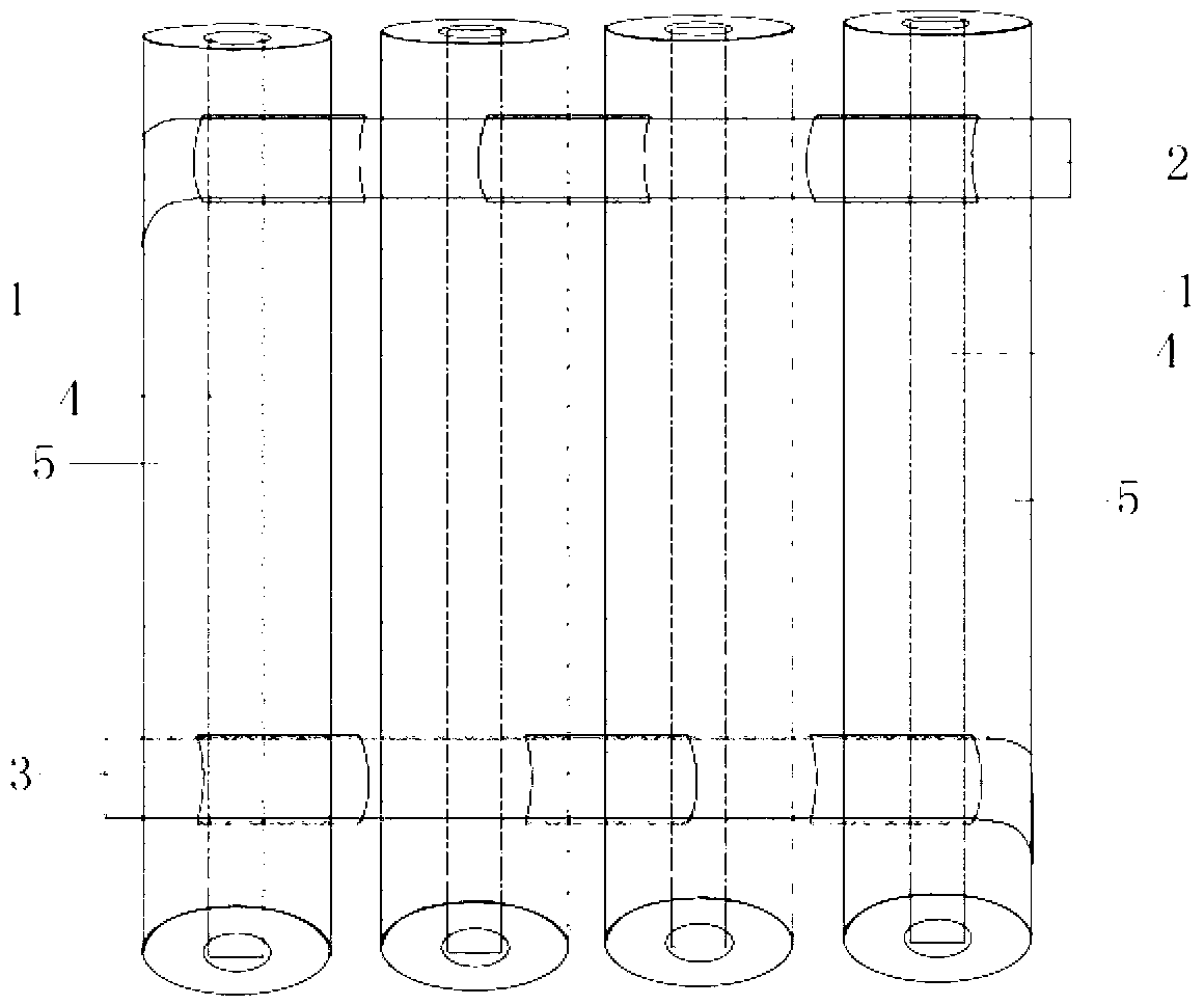 Immersed type photoelectrocatalysis reaction apparatus