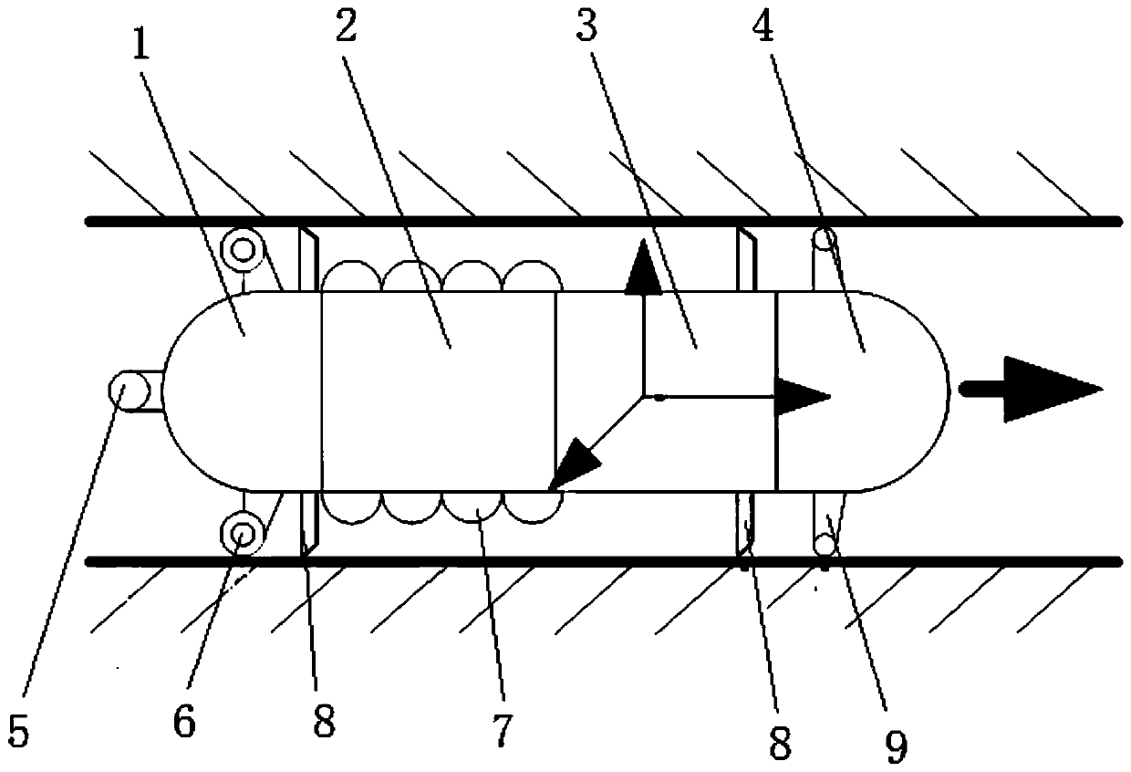 A positioning device and positioning method for small-diameter pipelines based on pipeline connectors