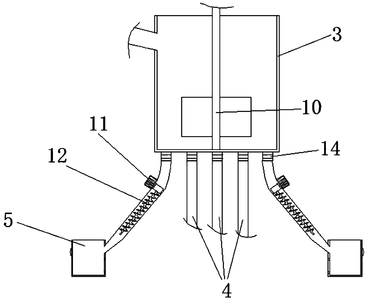 Automatic feed feeding and distributing system as well as feeding and distributing method thereof