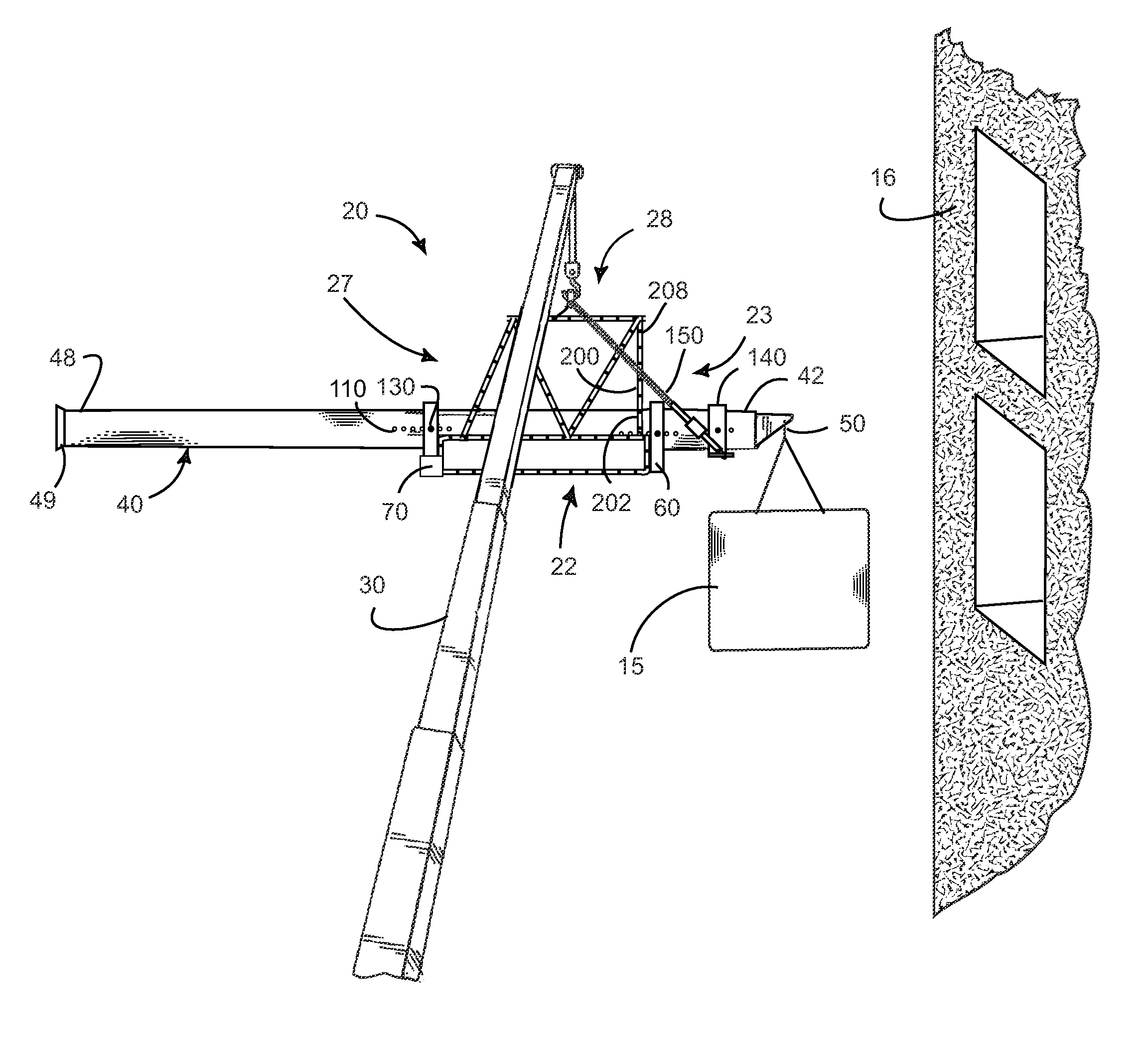 Apparatus and method for positioning an object in a building