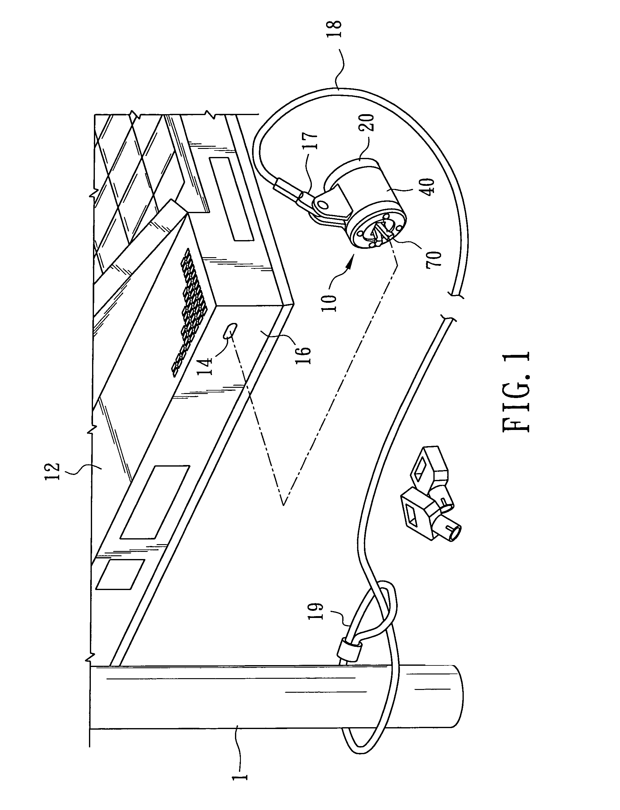 Combined computer security lock and security cable