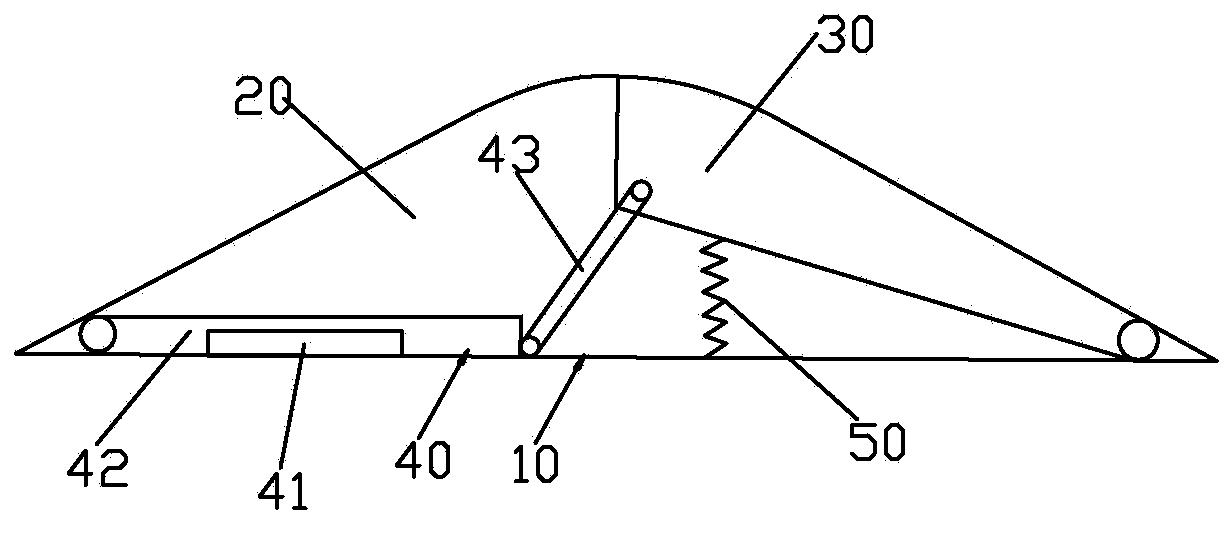 Nail-free fall plate type roadblock preventing automobile from rushing across