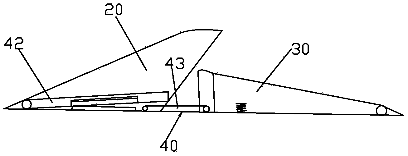 Nail-free fall plate type roadblock preventing automobile from rushing across