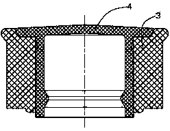 Low-resistance piston component of syringe