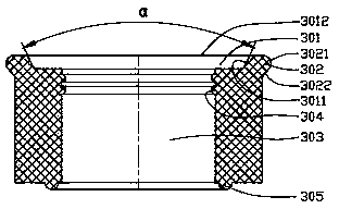 Low-resistance piston component of syringe