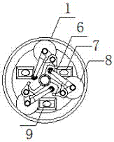 Cylindrical grinding device used for removing burrs of parting surfaces of castings