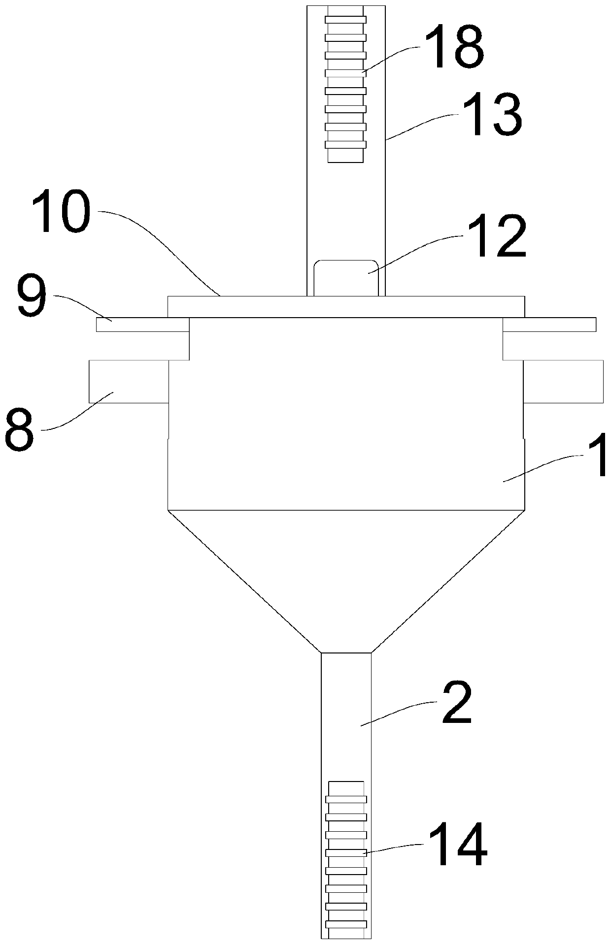 Clamping device for sputtered slide coating tensile force tests