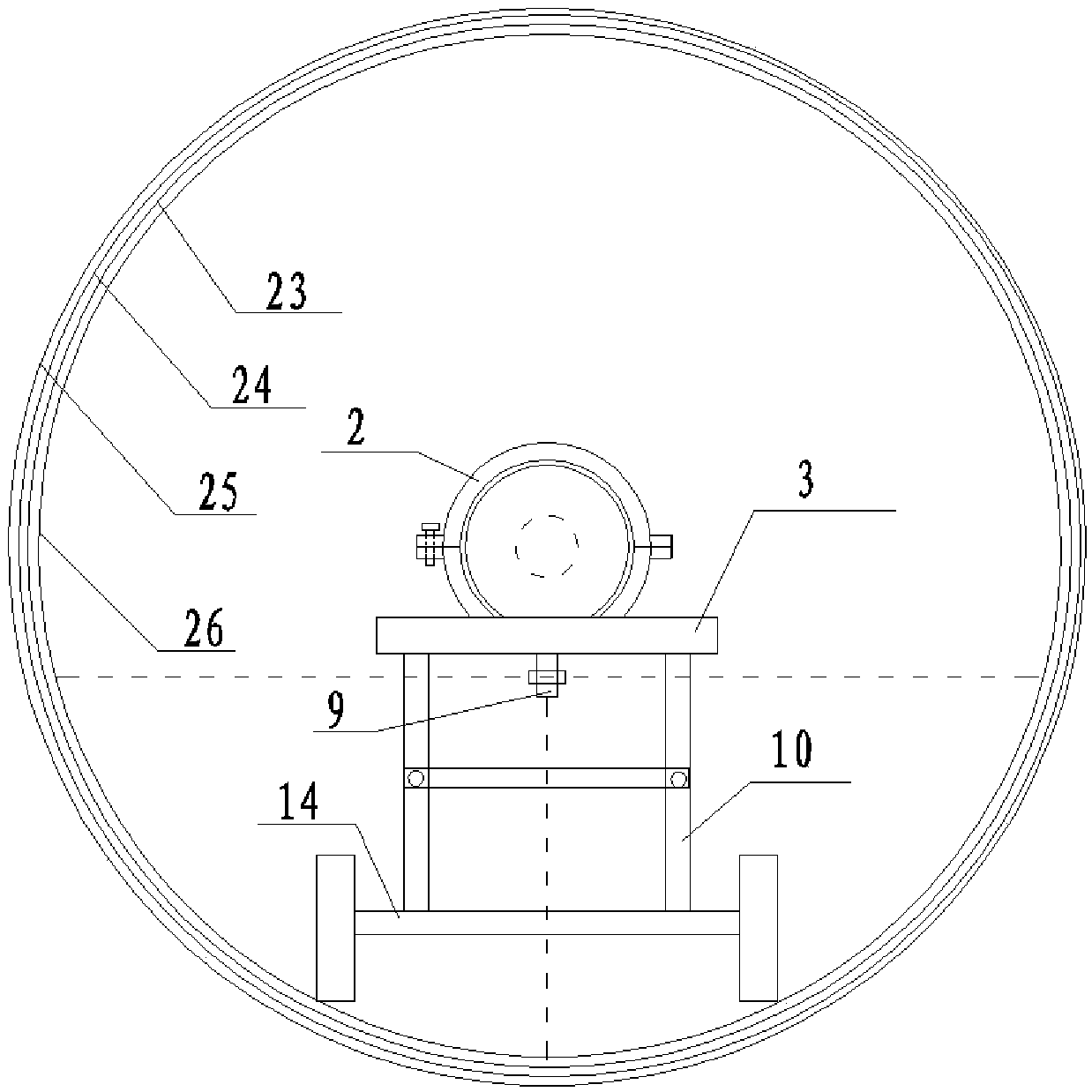 A radiographic automatic detection device for girth welds of small cylinders