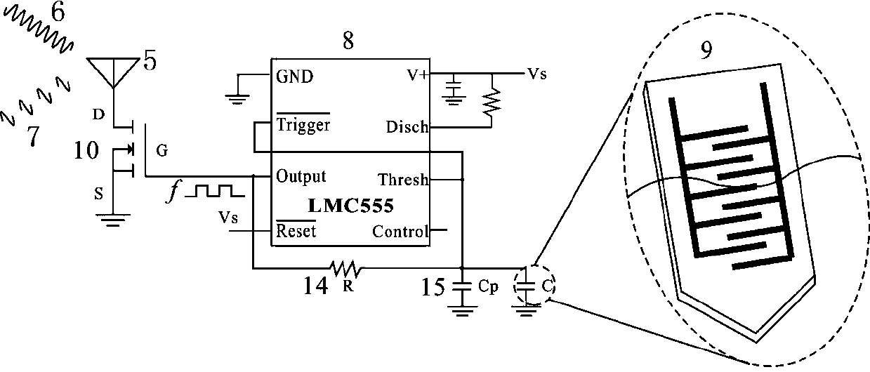 Soil moisture detection method adopting environment backscattering technology