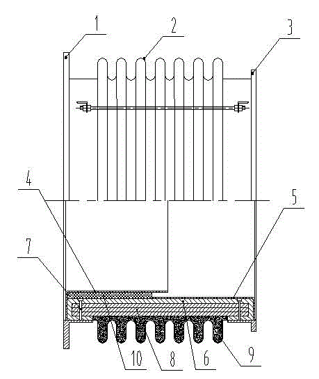 High-temperature-resistant corrugated expansion joint