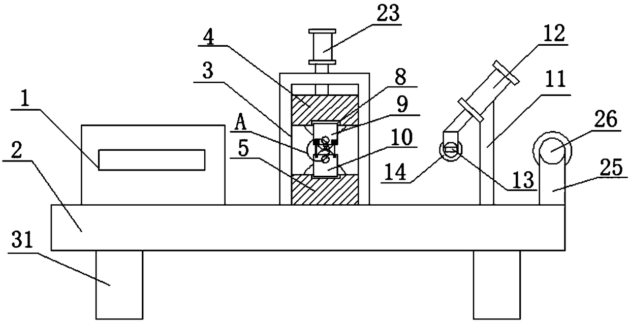 Fabric pressing roll shaft tension adjusting device for textile machine