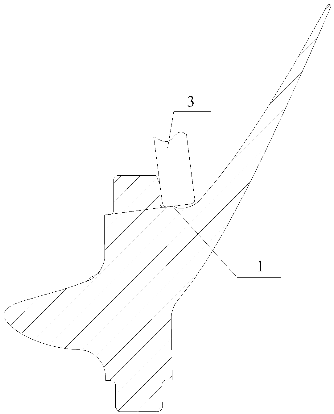 Tool for machining inverted cone characteristics of turbine blade