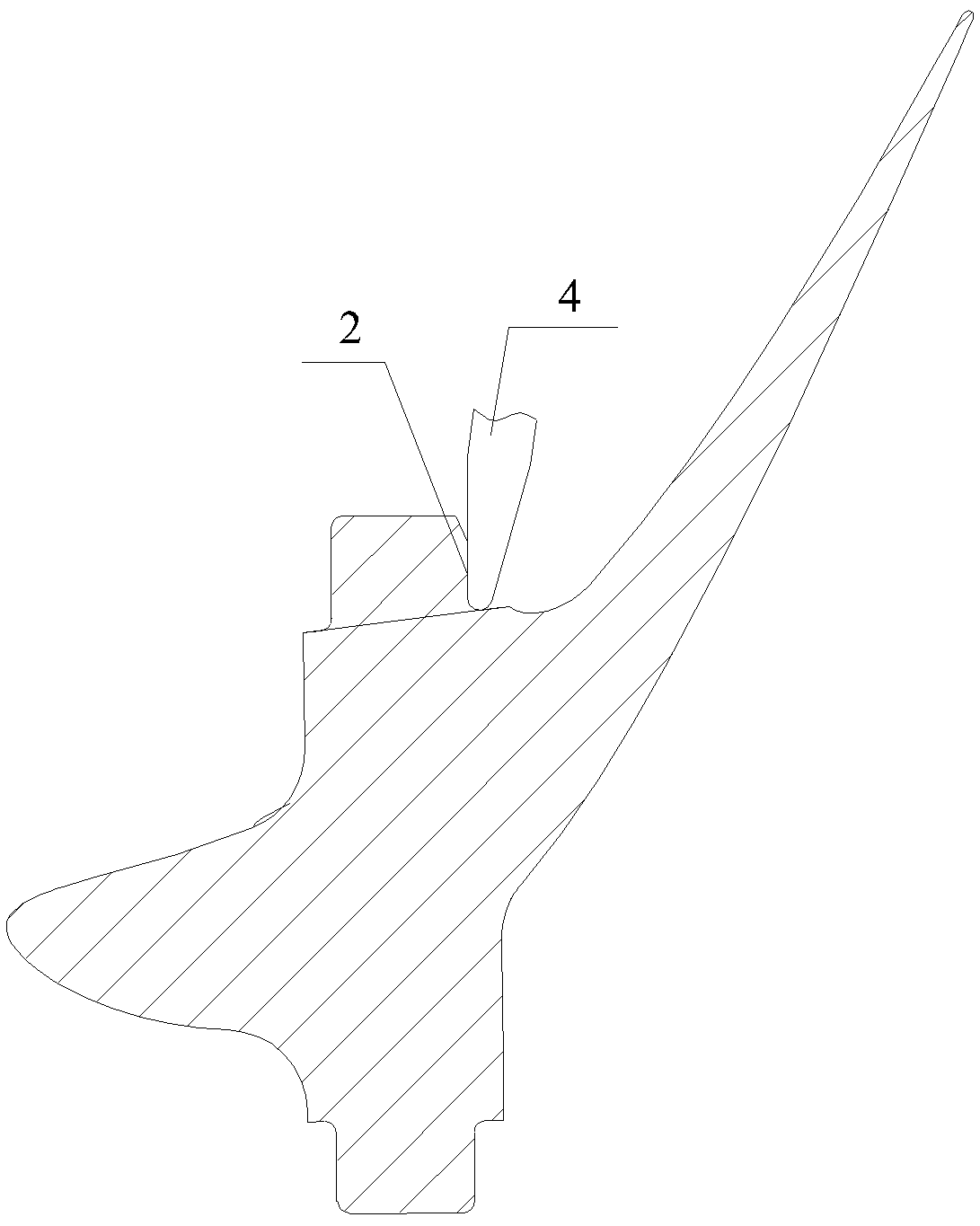 Tool for machining inverted cone characteristics of turbine blade