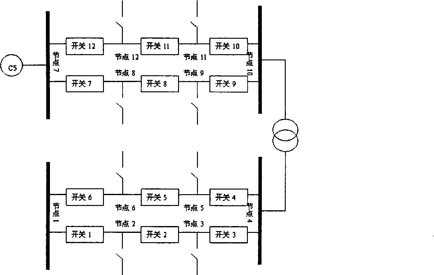 Transforming plant distributed state estimation method based on Kirchhoff's current law