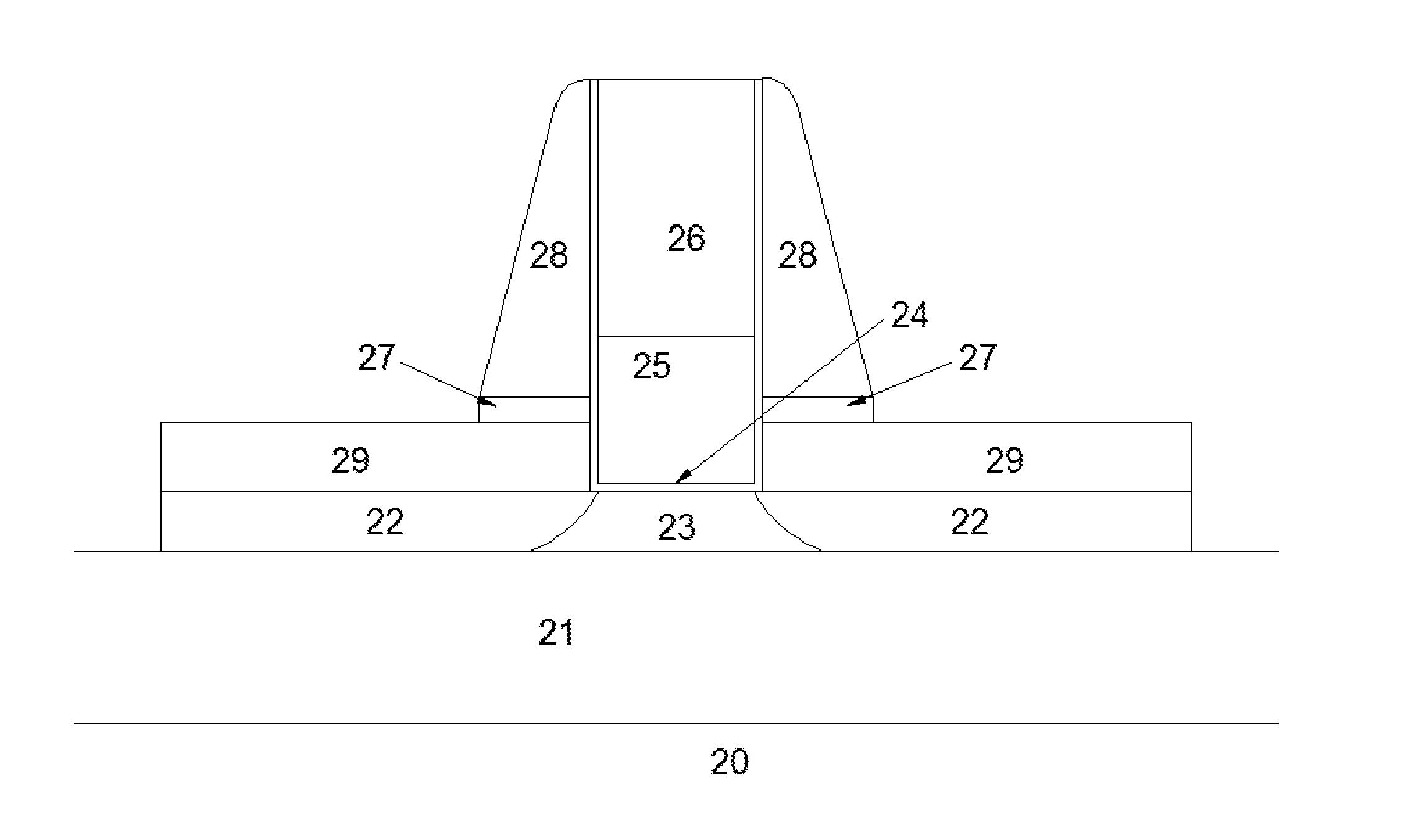 Gate Recessed FDSOI Transistor with Sandwich of Active and Etch Control Layers