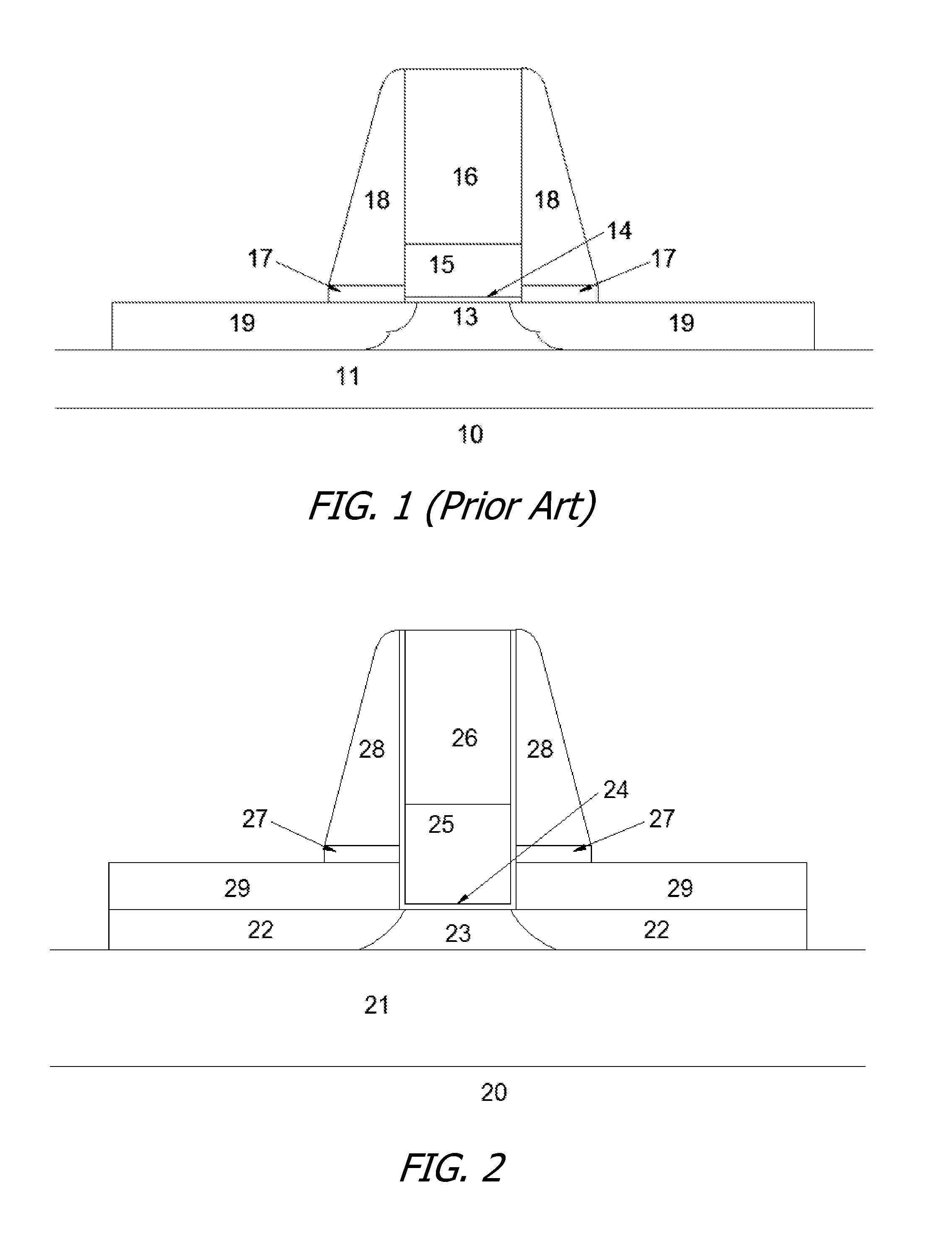 Gate Recessed FDSOI Transistor with Sandwich of Active and Etch Control Layers